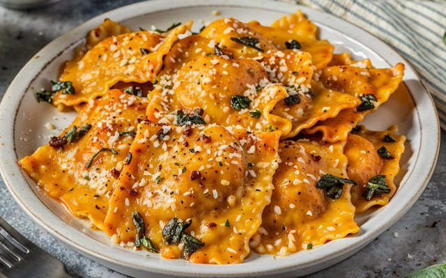 Ravioli caseiro (massa curinga)