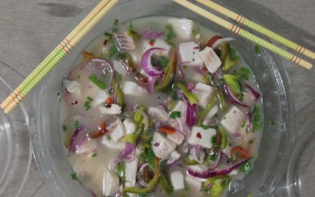 Delicioso ceviche de tilápia