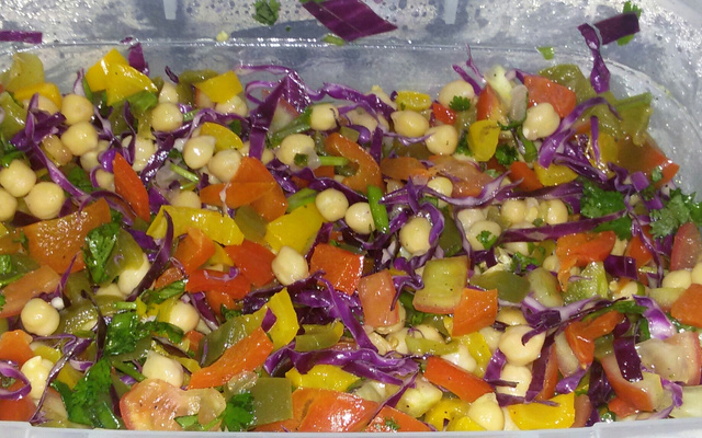 Salada de grão-de-bico