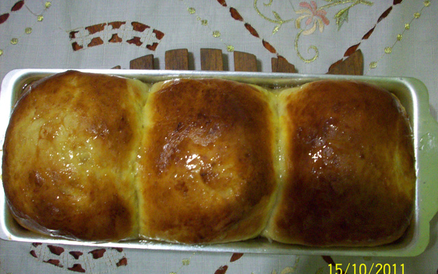 Pão doce de leite condensado