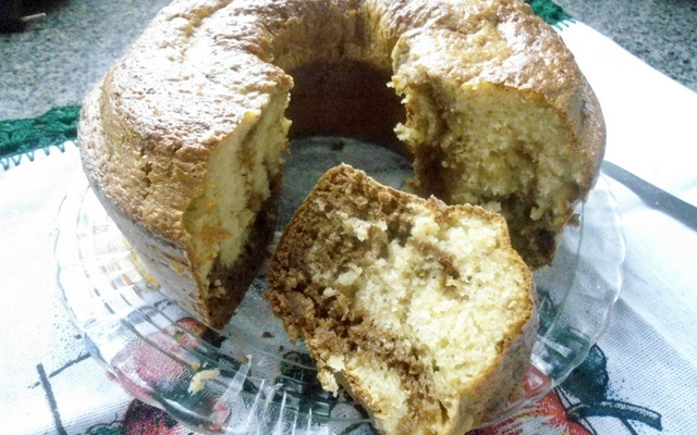 Bolo mesclado simples