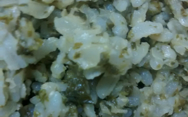 Arroz integral com espinafre