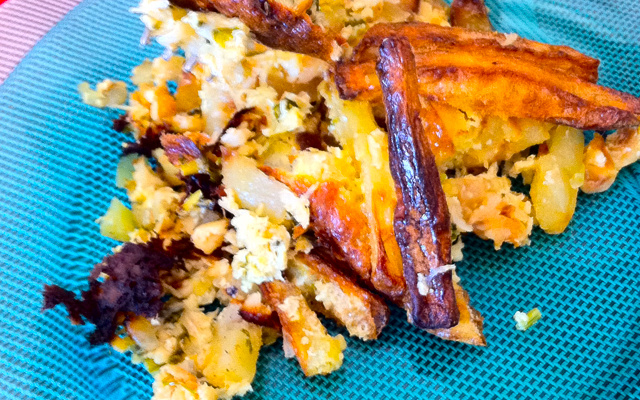 Pirarucu seco ao forno