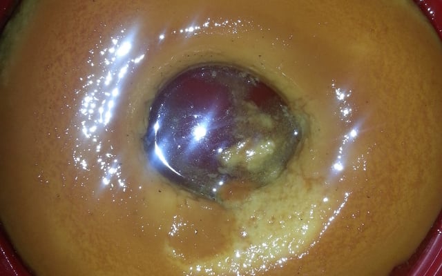 Pudim de Pão de Forma com Iogurte Natural