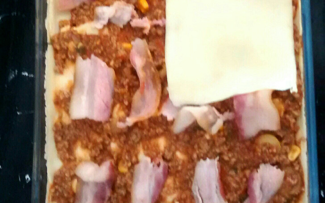 Lasanha com bacon