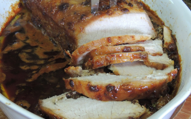 Lombo recheado com ameixa à Weitzel