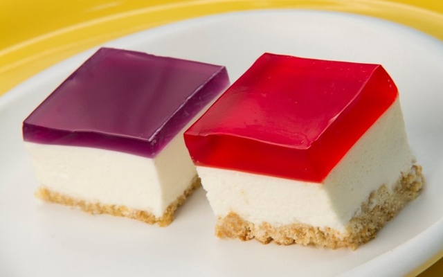 Mini cheesecake de gelatina