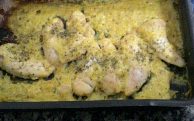 Filé sassami ao molho branco bem simples