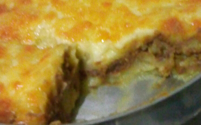 Escondidinho de sobra de carne assada