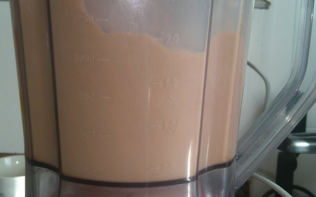 Café gelado no liquidificador