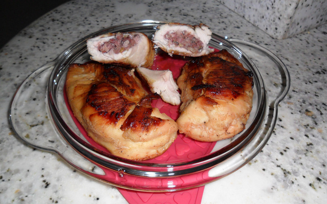 Peito de frango recheado