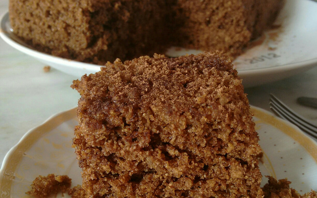 Bolo de aveia de micro-ondas