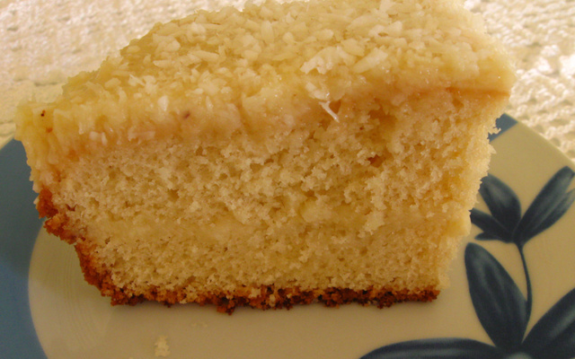 Bolo de coco de liquidificador