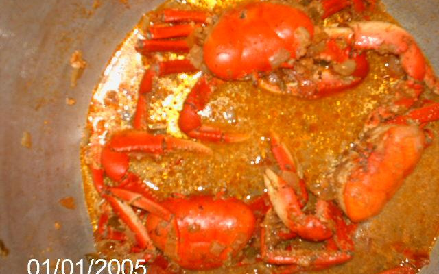 Caranguejo ao leite de coco