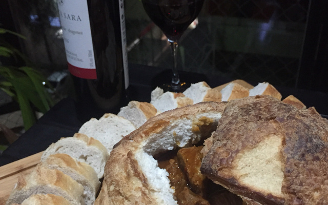 Pão italiano recheado