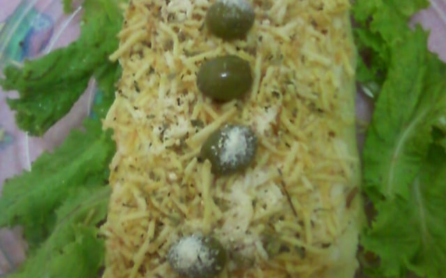 Rocambole de arroz cozido do Lúcio Cezar