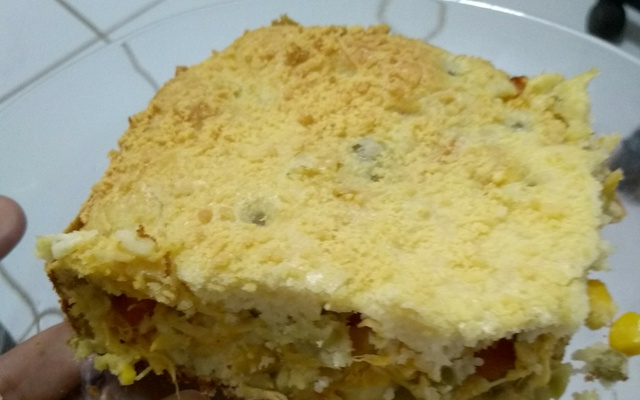 Torta de frango de liquidificador