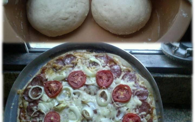 Massa de pizza caseira