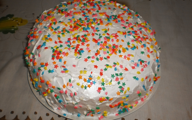 Bolo xadrez colorido