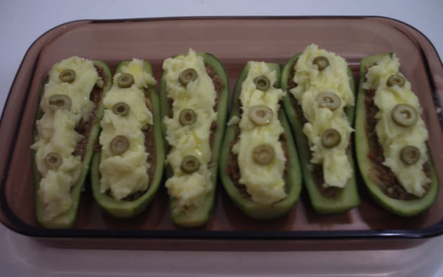 Abobrinha recheada supimpa