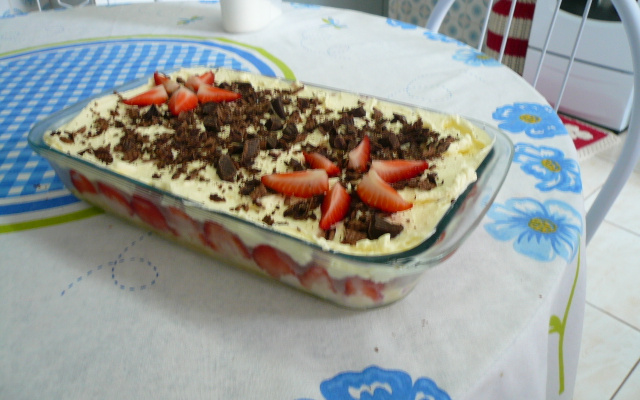 Torta sensação de morango