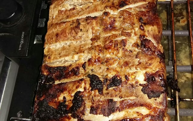 Costelinha de porco assada