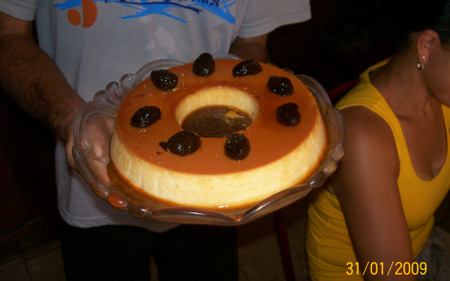 Pudim fácil de pão amanhecido