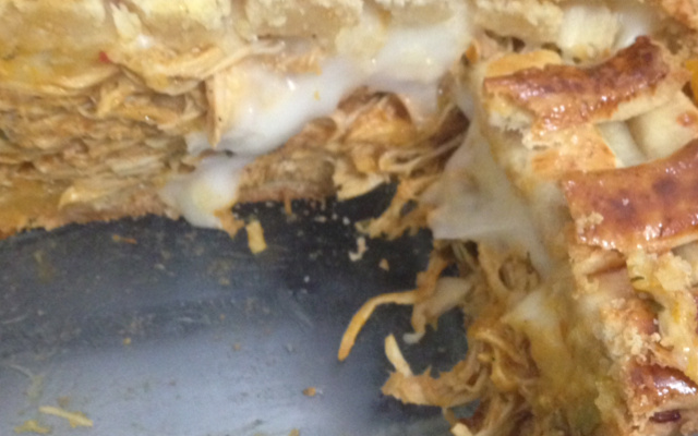 Empadão de frango com catupiry