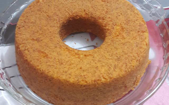 Bolo de fubá cozido