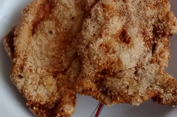 Bisteca de porco crocante