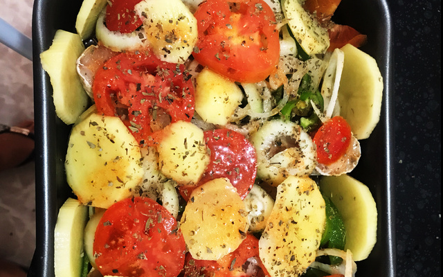 Peixe assado no forno da Dalete