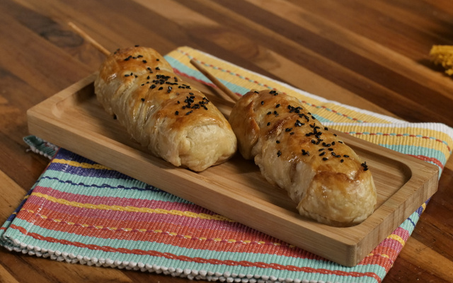 Folhado de queijo coalho 