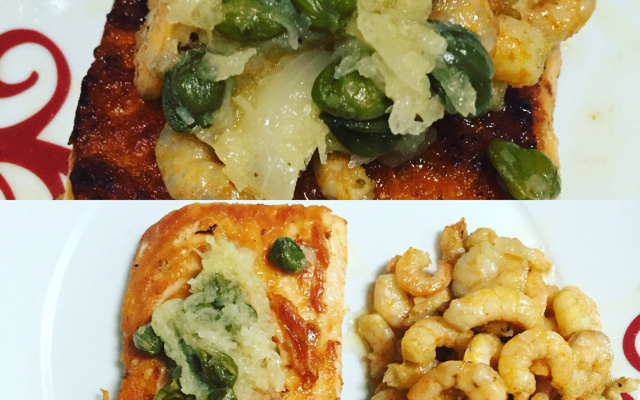 Camarão ao alho e azeite