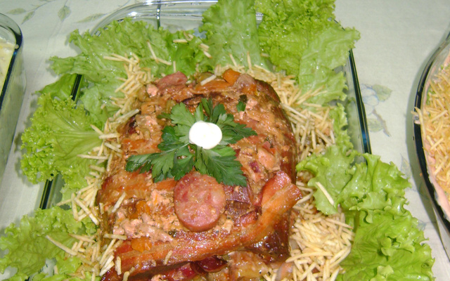 Lagarto recheado delicioso