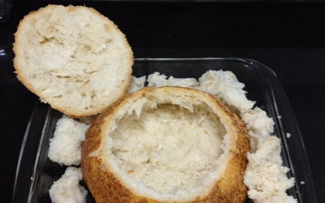 Queijos no pão italiano