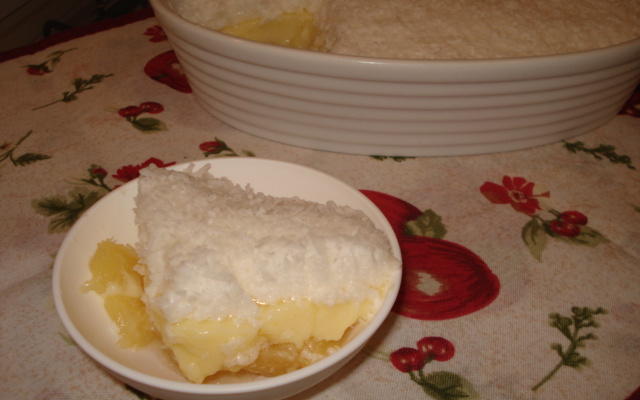 Delícia de abacaxi com coco