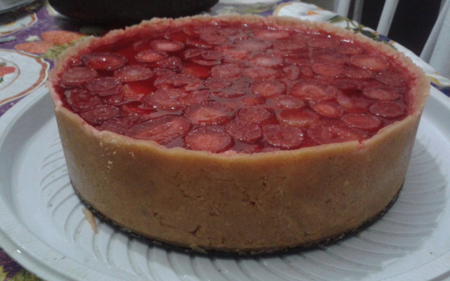 Torta gelada de morango