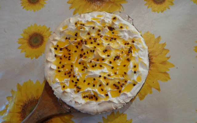 Pavê mousse de maracujá