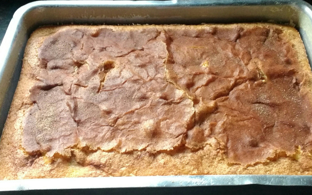 Bolo de banana com leite ninho