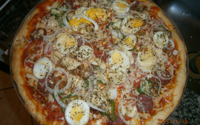 Receita de massa de pizza