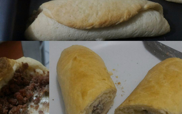 Pão recheado de carne