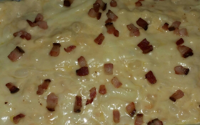 Carne moída recheada ao creme