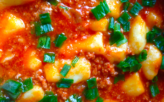 Nhoque de batata com maisena