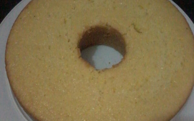 Bolo de milho feito com cuscuz