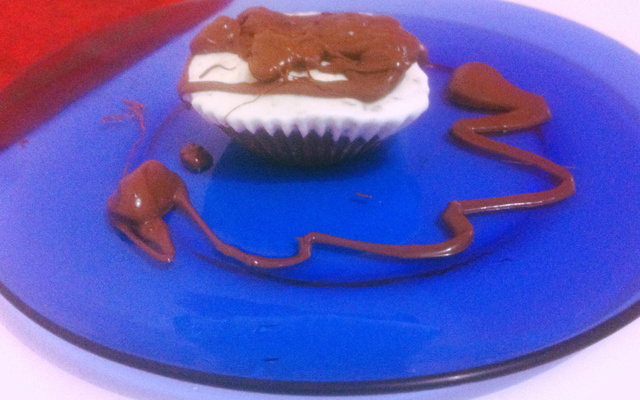 Cupcake Gelado de Nutella