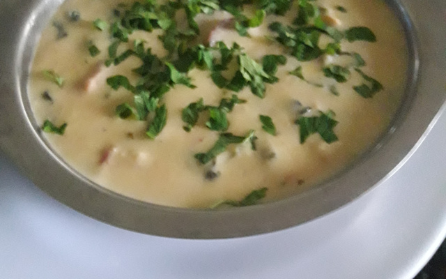 Sopa-creme de milho verde