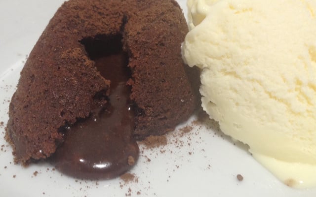 Petit gâteau de creme de avelã perfeito