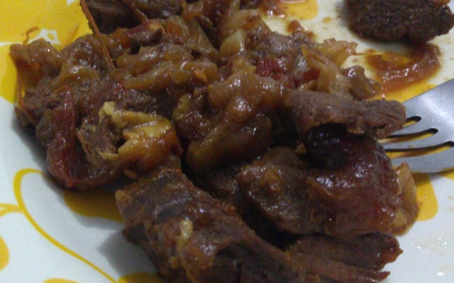 Músculo de panela, sem água