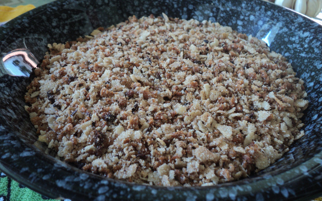 Farofa de soja texturizada