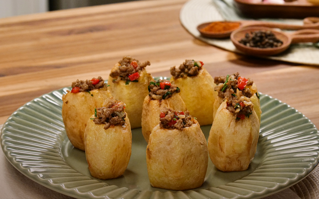 Buraco quente de batata